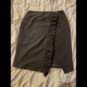 Black slit skirt 16W